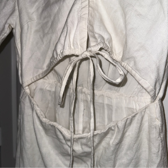 Abercrombie & Fitch Linen-Blend Cutout Shirt Dress BLOGGER'S FAVE! - Picture 11 of 16